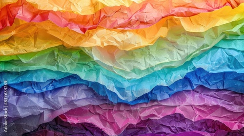 Wallpaper Mural Abstract Textured Background of Overlapping Colored Tissue Paper with Professional Lighting Torontodigital.ca