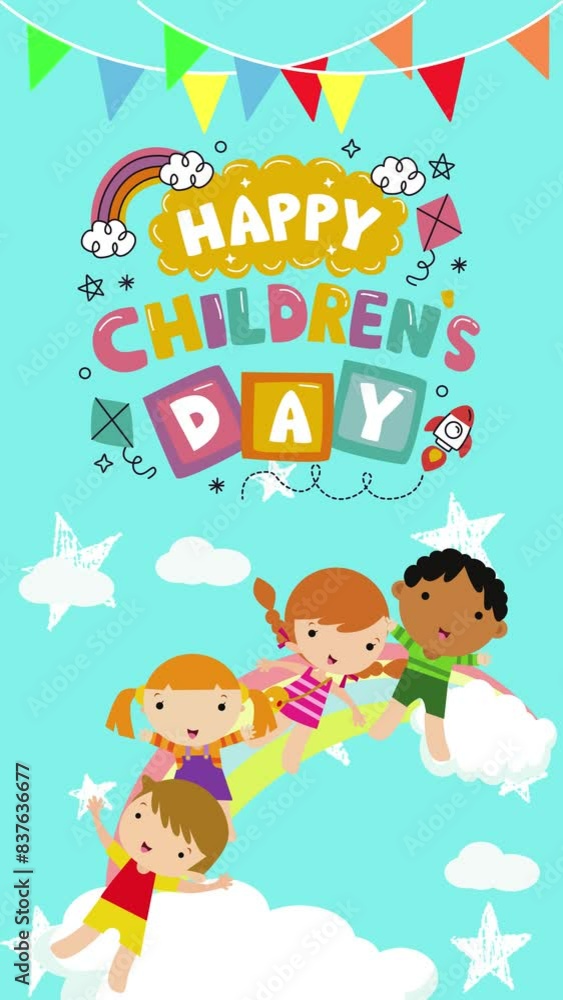 Happy children day, children day Happy children day, children day