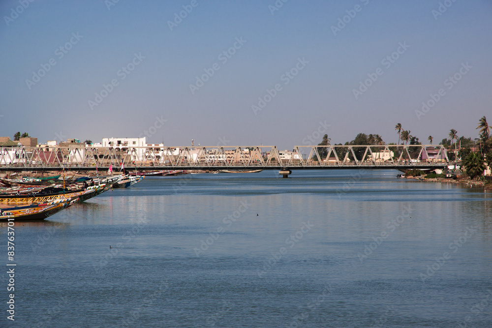 View of the river of Saint-Louis, Senegal, West Africa