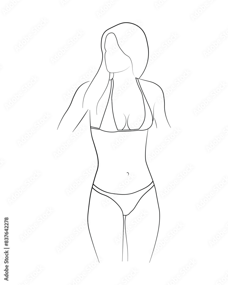 woman bikini panties black and white drawing woman bikini panties black and white drawing