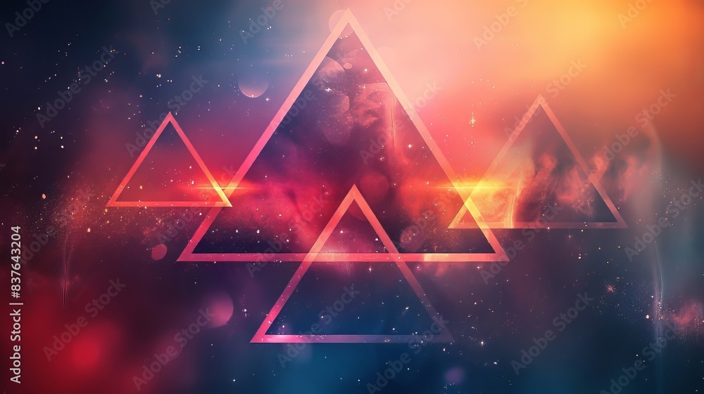 background with glowing lines triangles background with glowing lines triangles
