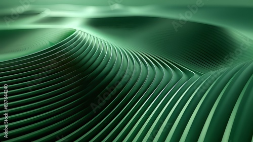 abstract fractal green background