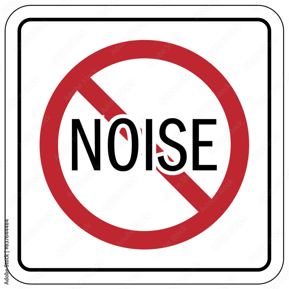 No honking sign no noise No honking sign no noise
