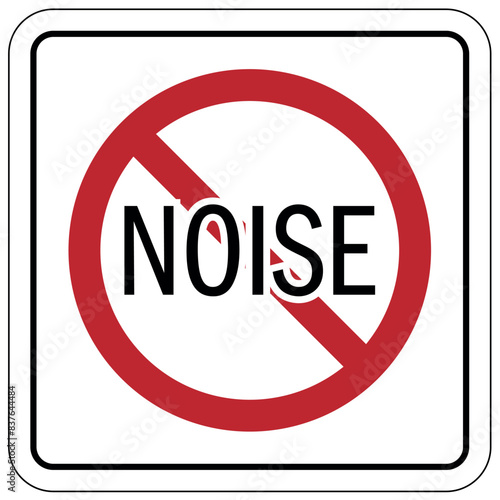No honking sign no noise