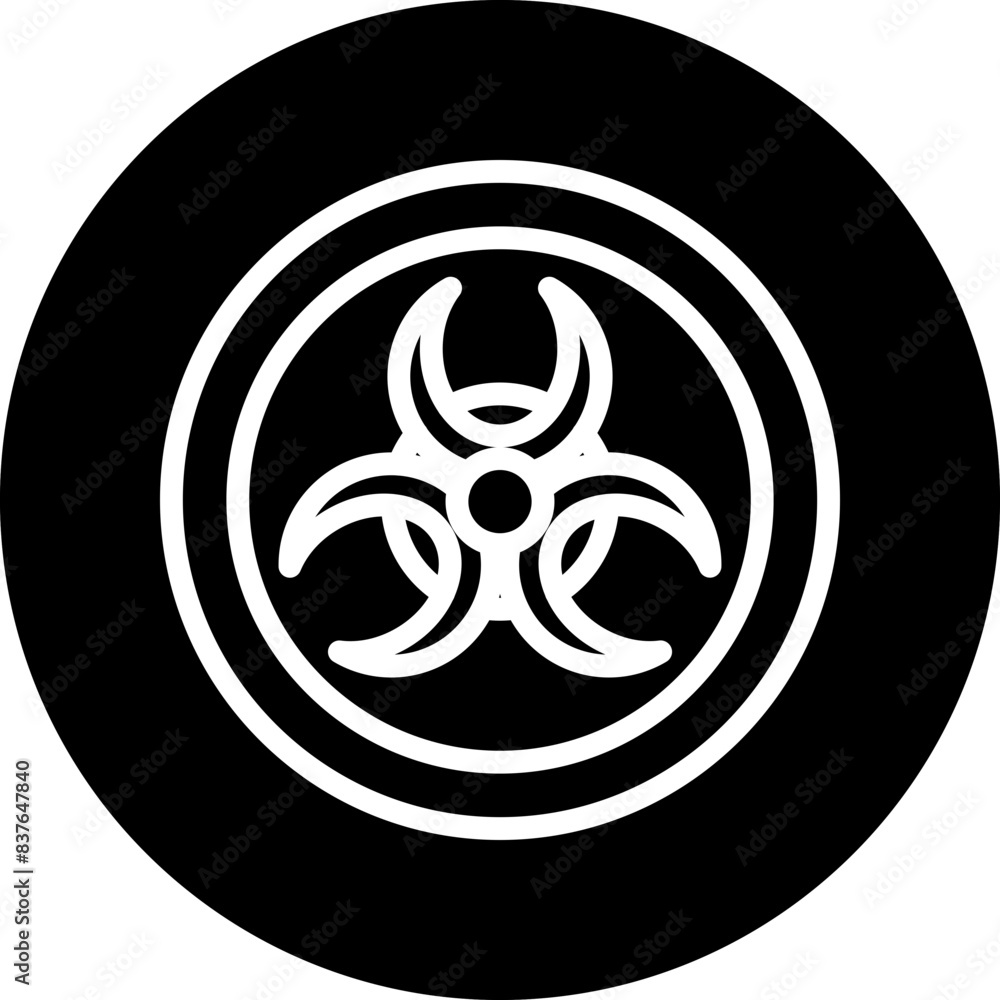 Radioactive Icon Style Radioactive Icon Style