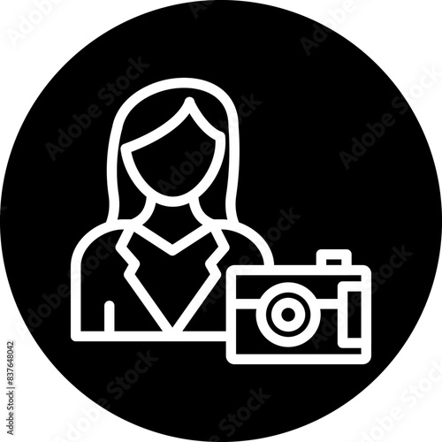 Female Vlogger Icon Style