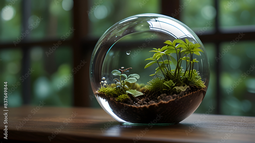 plant in a glass plant in a glass
