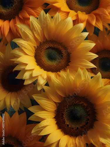 yellow sunflower petals