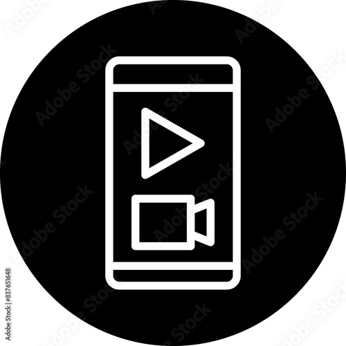 Mobile Live Stream Icon Style