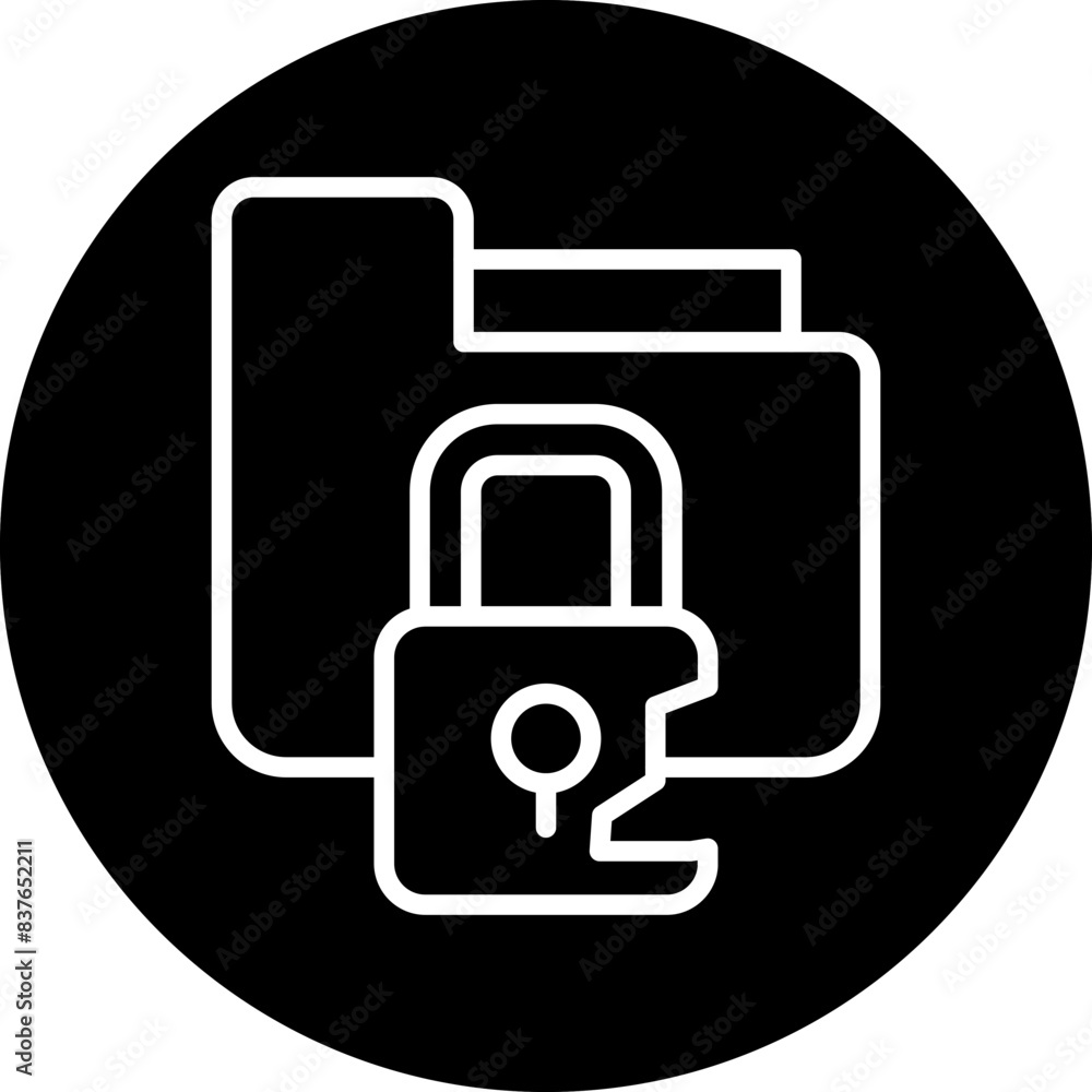 Personal Data Breach Icon Style