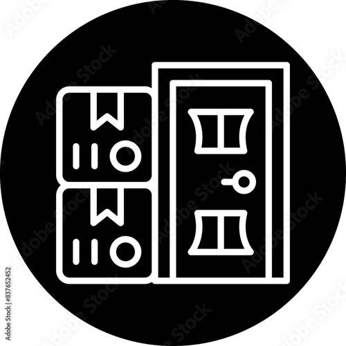 Delivery On Doorstep Icon Style