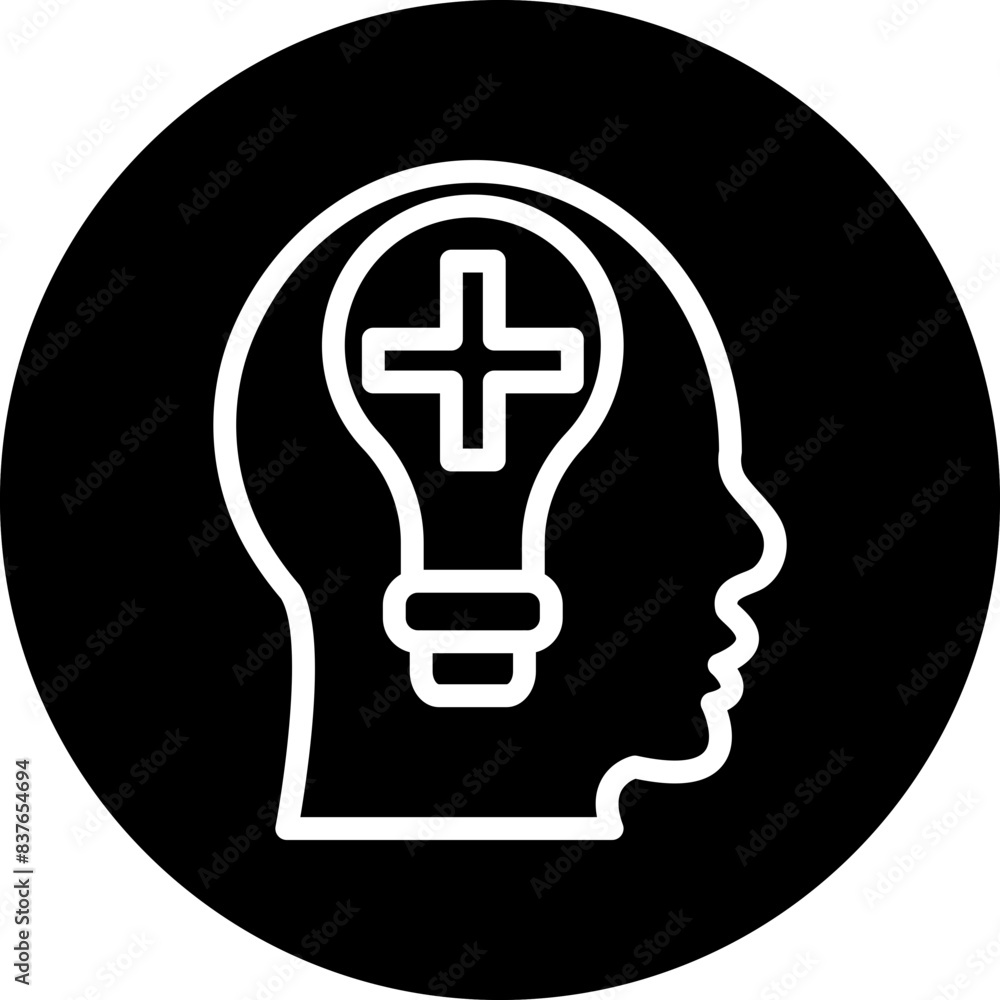 Positive Thinking Icon Style Positive Thinking Icon Style