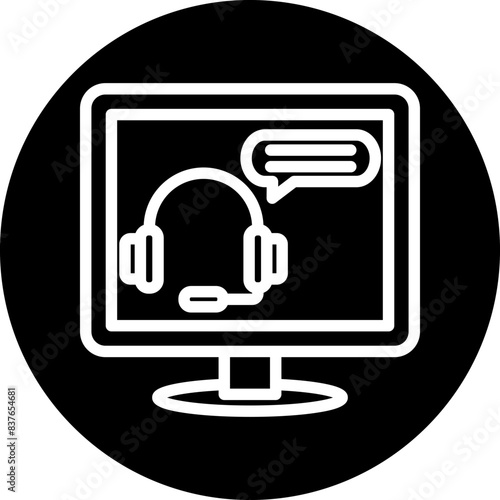 Online Counseling Icon Style