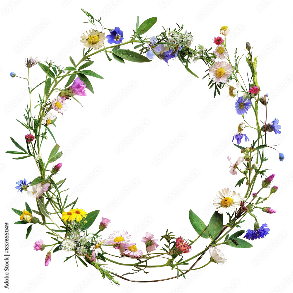 wreath frame made with wildflowers wreath frame made with wildflowers