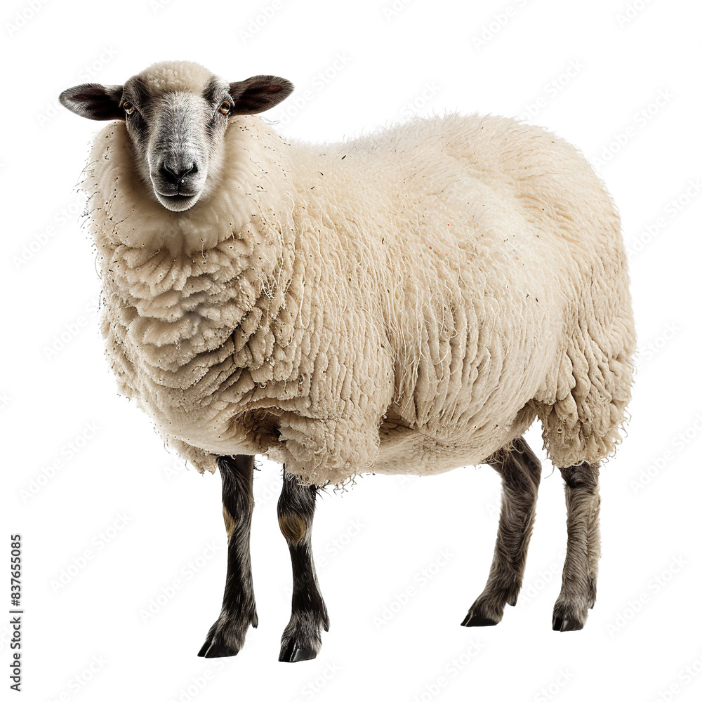 woolly sheep isolated on transparent background woolly sheep isolated on transparent background