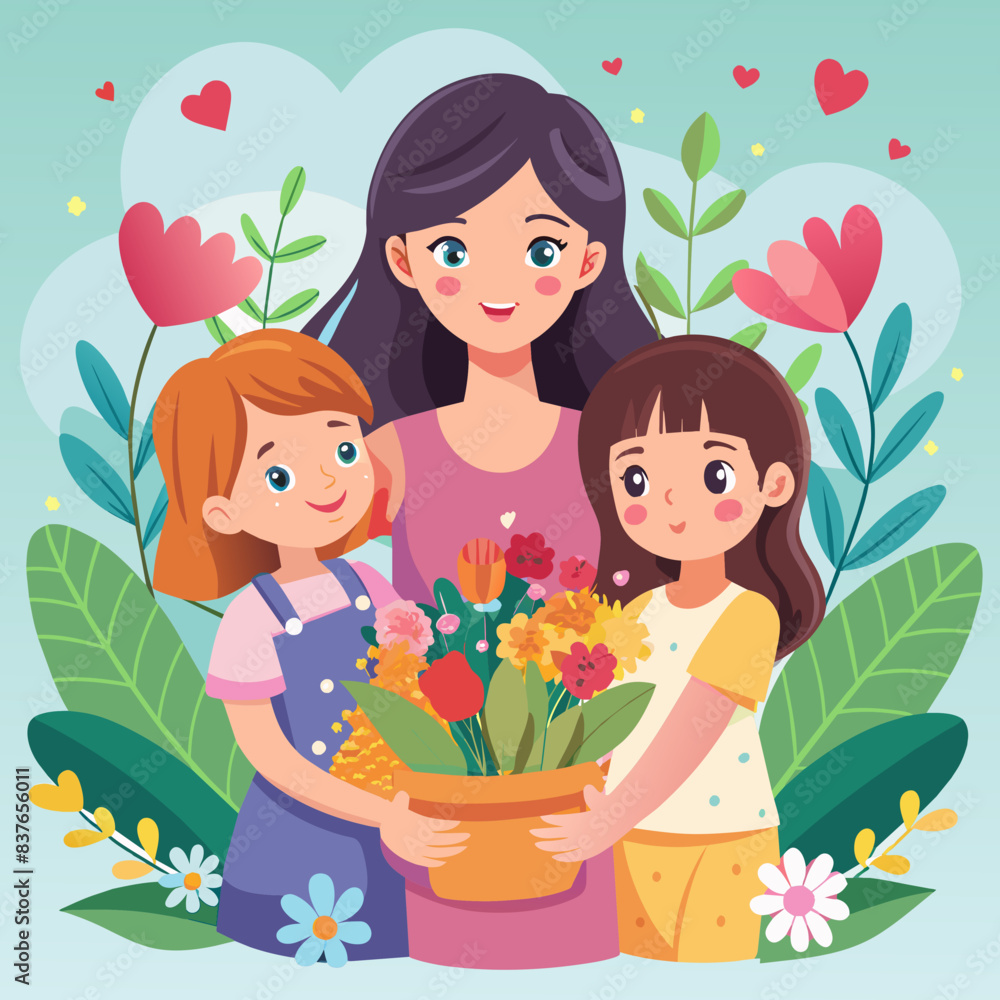 happy mother day illustration
happy mother day illustration