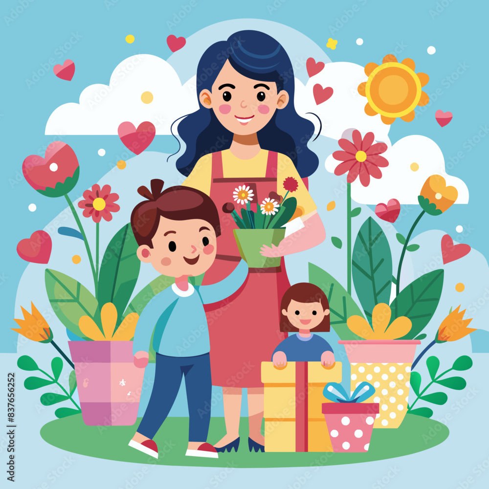 happy mother day illustration
happy mother day illustration