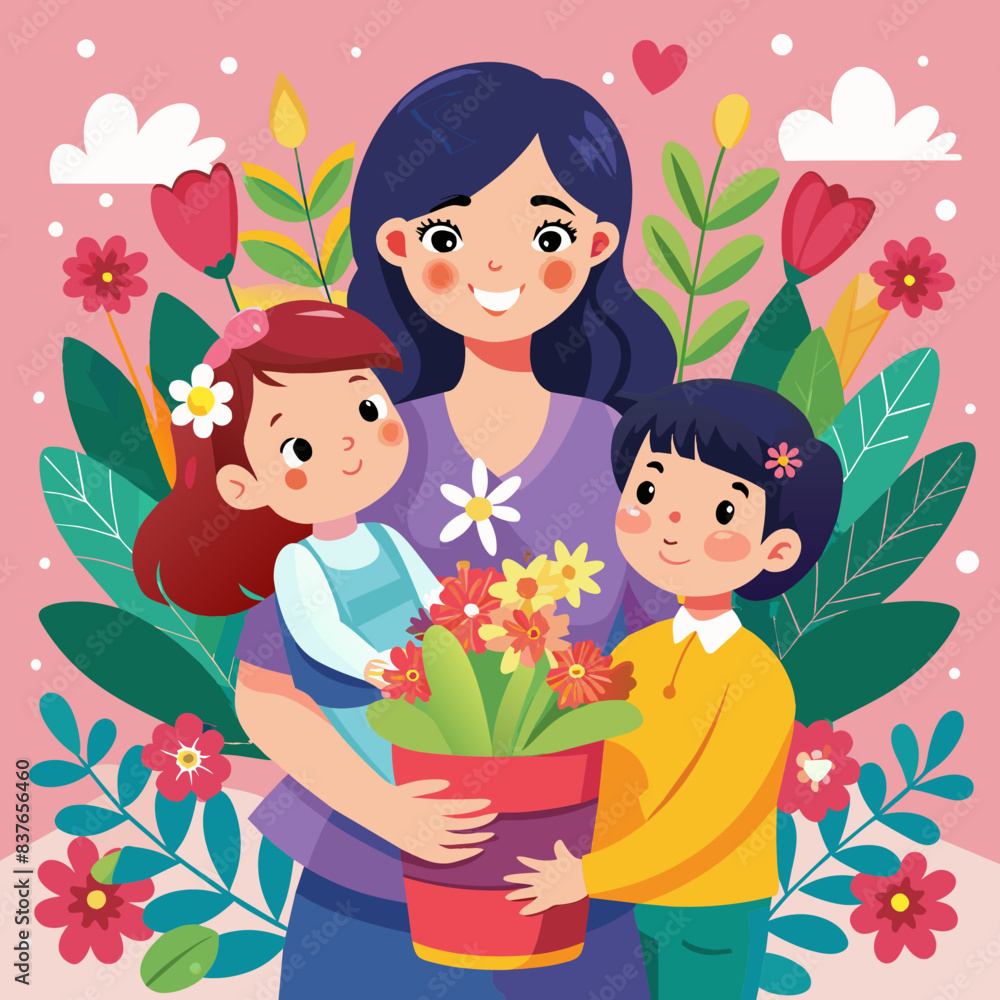 happy mother day illustration
happy mother day illustration