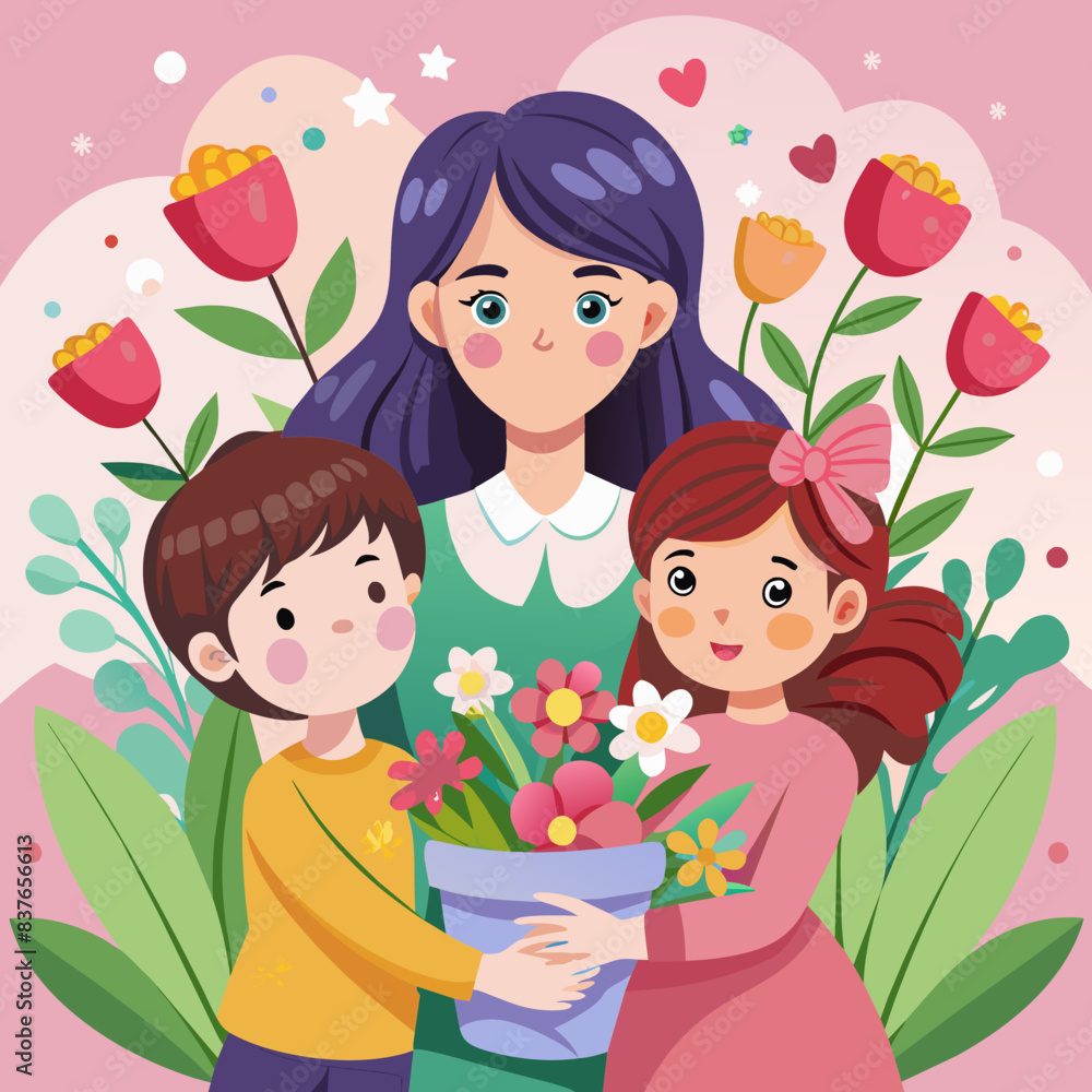 happy mother day illustration
