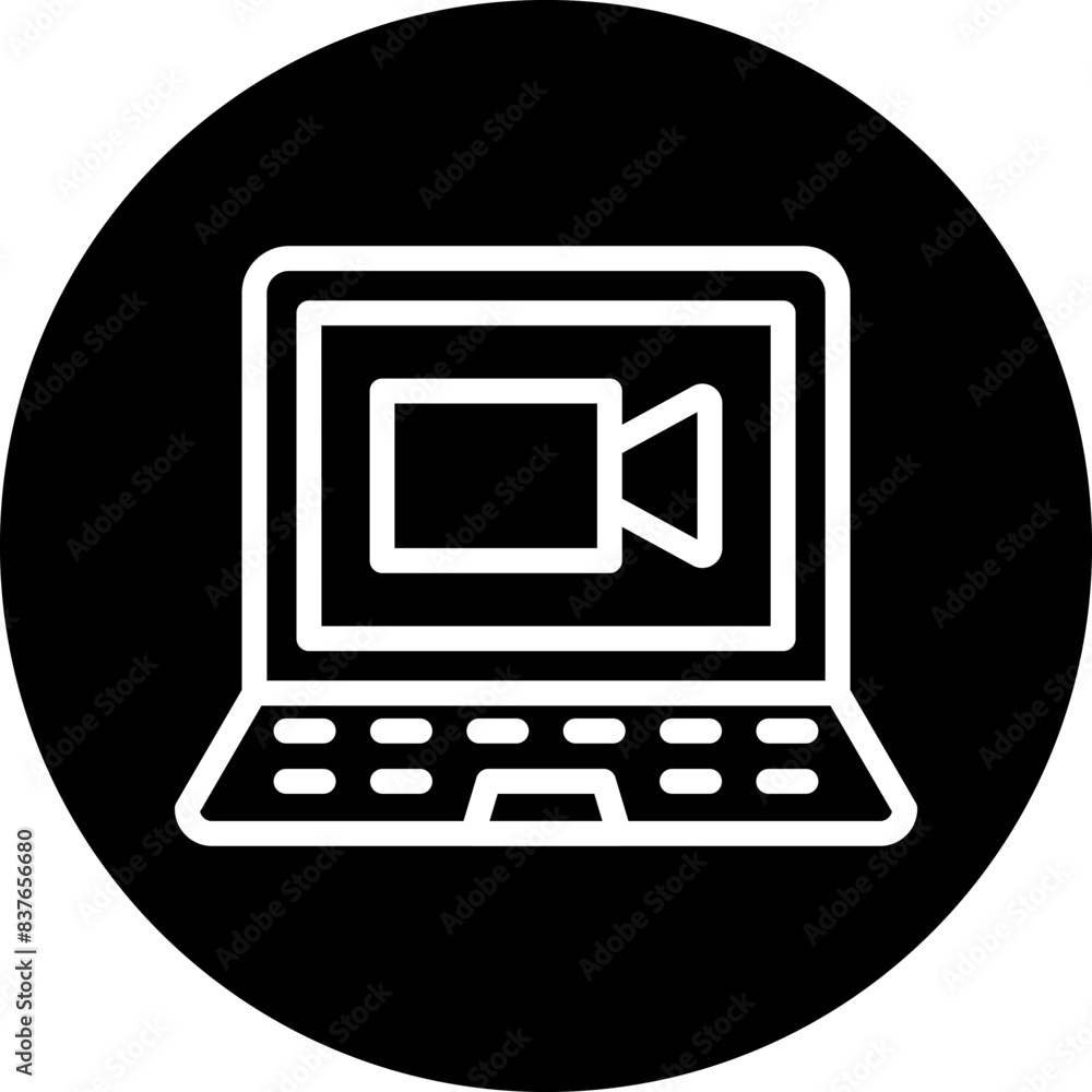 Videocall Discussion Icon Style Videocall Discussion Icon Style