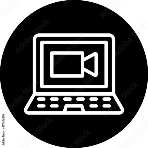 Videocall Discussion Icon Style