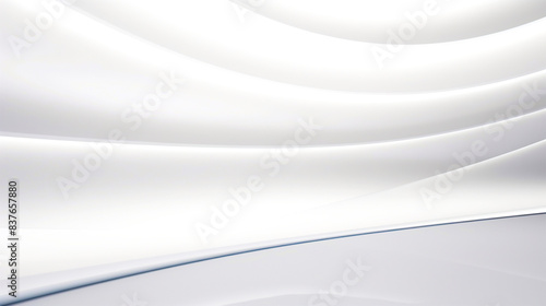 3D abstract blank white light pattern wallpaper modern design horizontal background