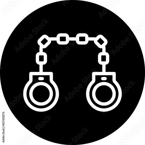 Handcuffs Icon Style
