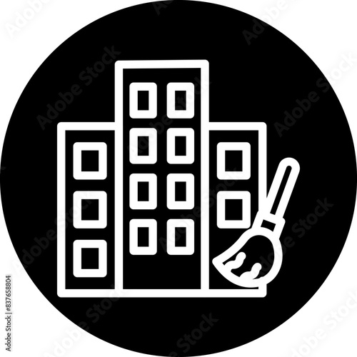 Hotel Cleaning Icon Style