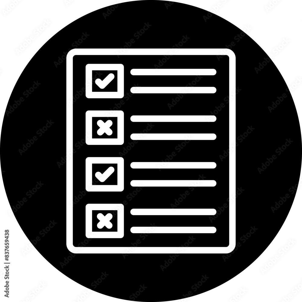 Ballot Paper Icon Style Ballot Paper Icon Style