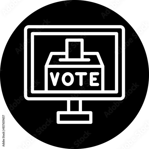 Electronic Voting Icon Style