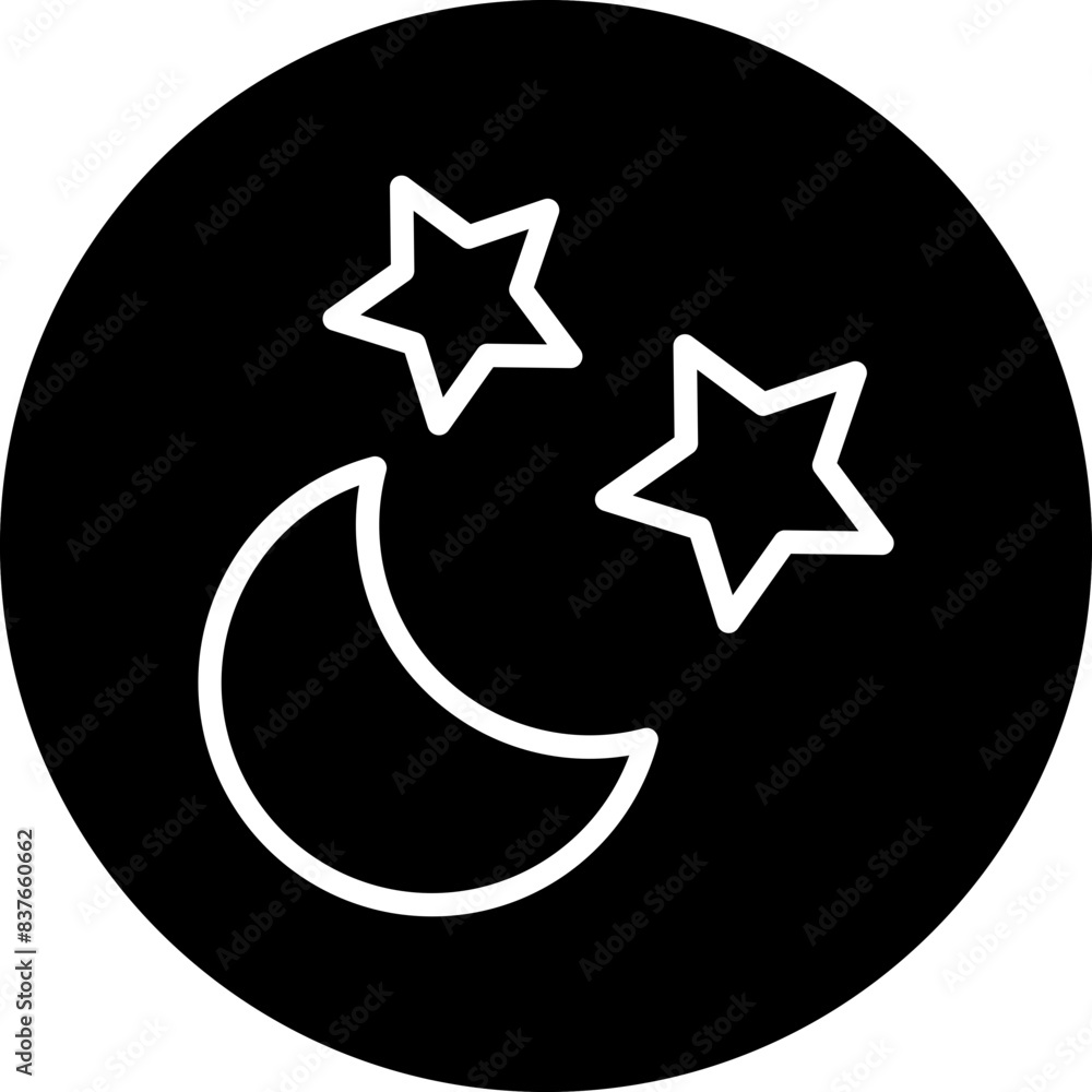 Moon Icon Style Moon Icon Style