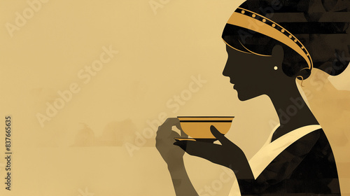 古代エジプトの女性とティータイム
Tea time in ancient Egypt
