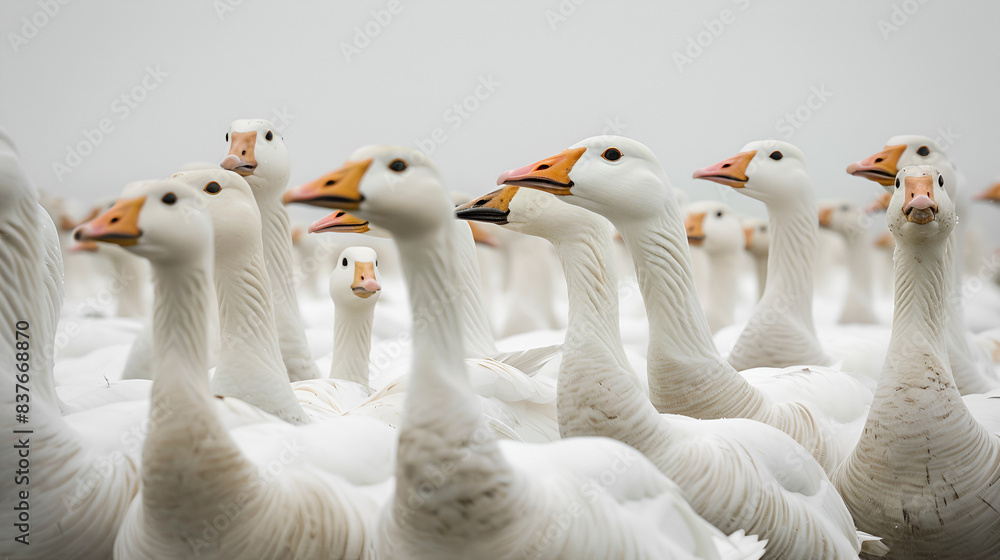 Fototapeta premium flock of geese