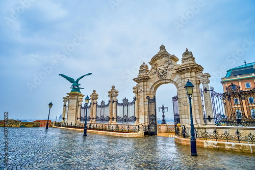 Habsburg Gate and Buda Castle, Budapest, Hungary photo