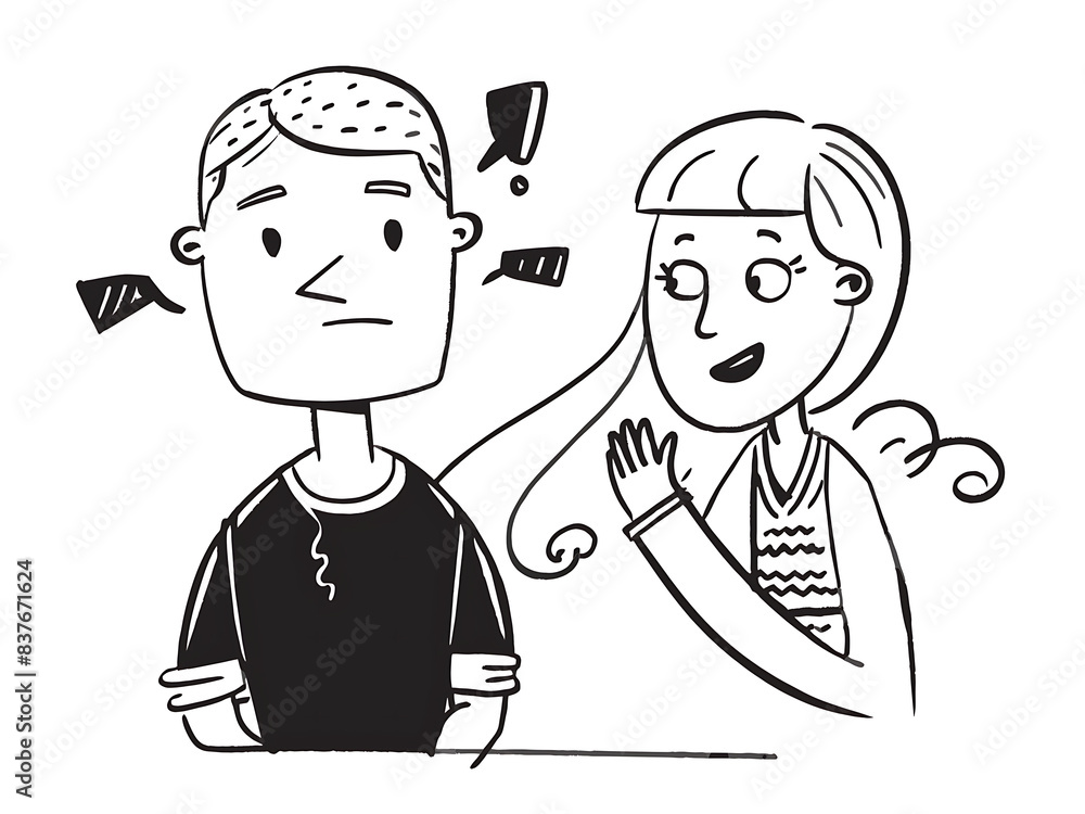A vector illustration depicting male and female face silhouettes or icons, serving as avatars or profiles for unknown or anonymous individuals. The illustration portrays a man and a woman portrait.
A vector illustration depicting male and female face silhouettes or icons, serving as avatars or profiles for unknown or anonymous individuals. The illustration portrays a man and a woman portrait.