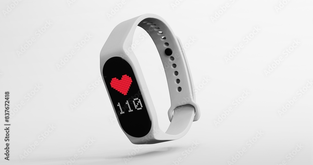 3d render of smart band, fitness watch, sport bracelet, or fitness activity tracker isolated on isolated background 3d render of smart band, fitness watch, sport bracelet, or fitness activity tracker isolated on isolated background