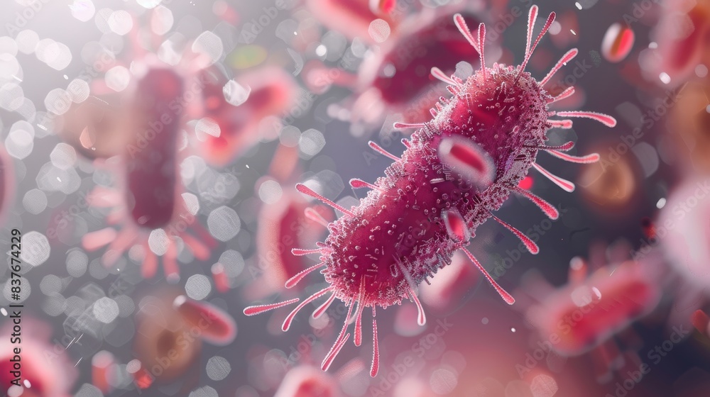 microscopic image of bacteria microscopic image of bacteria
