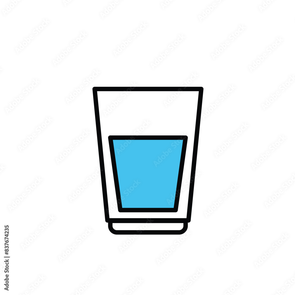 glass icon vector template design flat and simple glass icon vector template design flat and simple