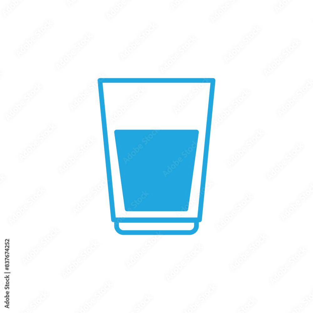 glass icon vector template design flat and simple glass icon vector template design flat and simple