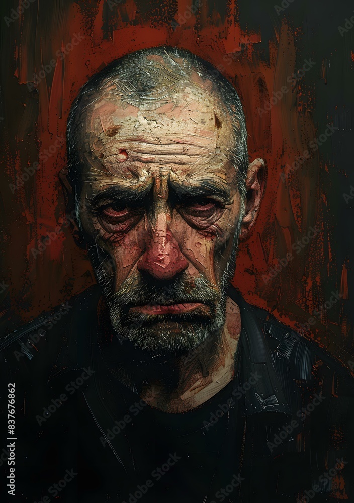 Portrait of a Weathered Man Portrait of a Weathered Man