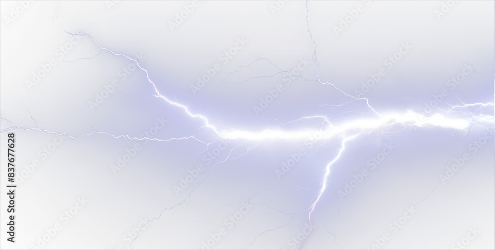 A vivid and dynamic blue lightning bolt that appears to be captured mid-strike of branching lines .Thunderstorm or light effect isolated on white background A vivid and dynamic blue lightning bolt that appears to be captured mid-strike of branching lines .Thunderstorm or light effect isolated on white background