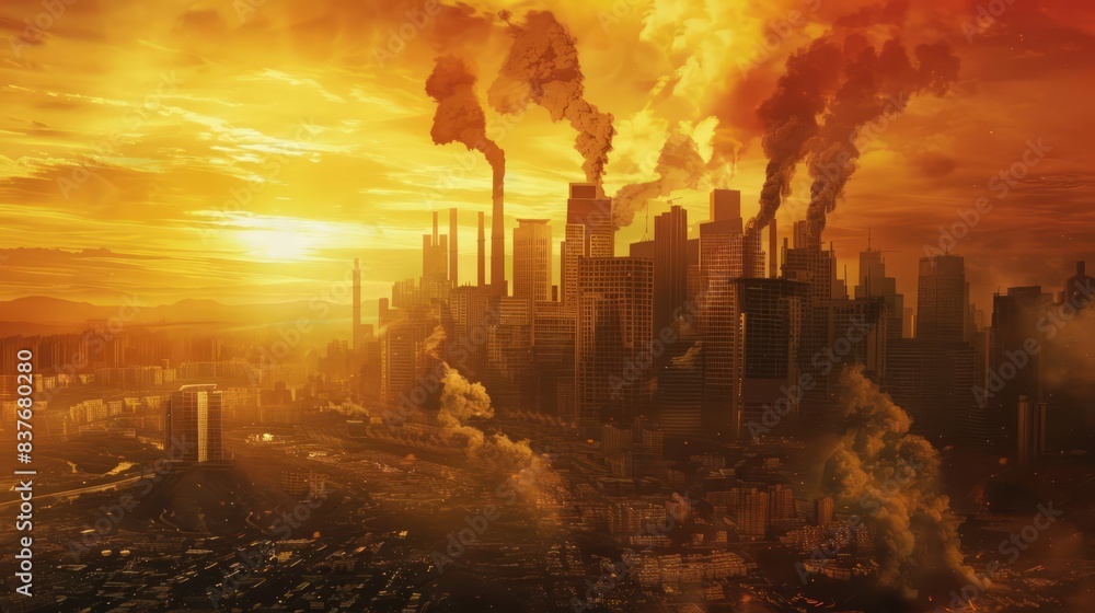 Depict the consequences of inaction in the face of escalating climate crises