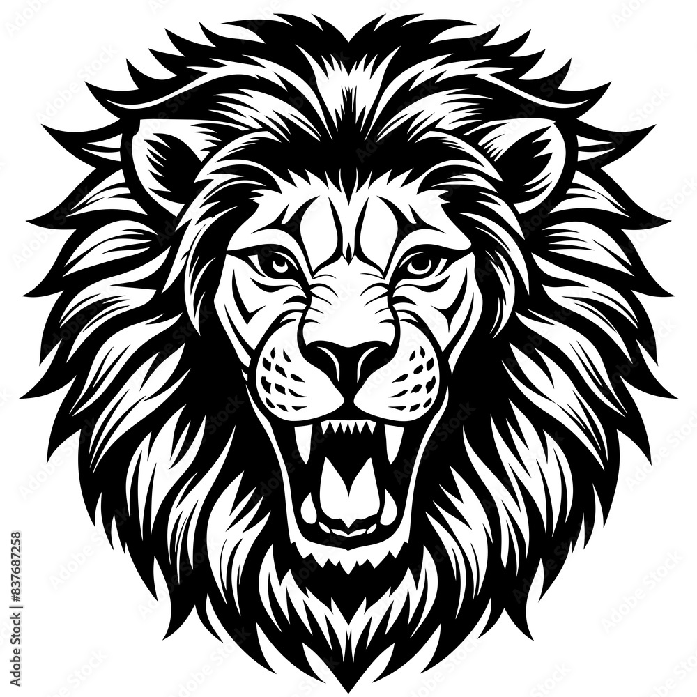 lion-face-victor-illustration-silhouette-image-ico lion-face-victor-illustration-silhouette-image-ico