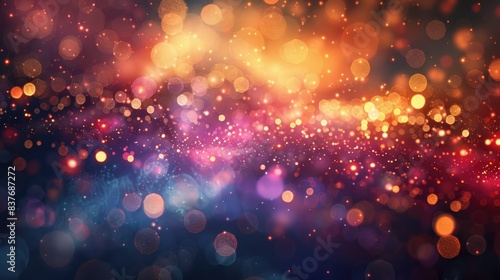 Luminous Harmony - Abstract Burst of Light and Bokeh Effects with Mesmerizing Colors and Patterns.