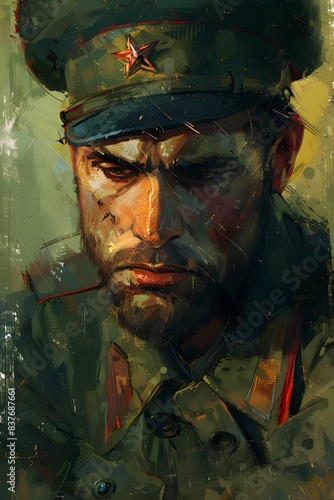 Portrait of a soldier photo