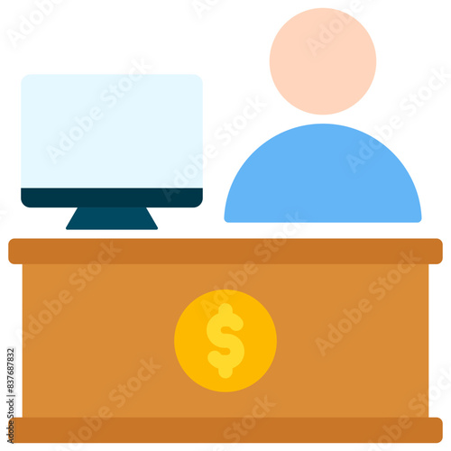 Bank Clerk Icon