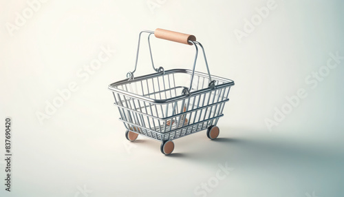 colorful plastic shopping basket on a transparent background. Premium PNG format. Ideal for use in e-commerce, retail promotions, and supermarket branding materials.