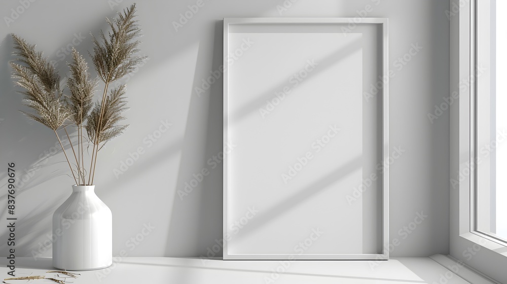 Minimalist White Frame with Clean and Sleek Design for Modern Photo Display Minimalist White Frame with Clean and Sleek Design for Modern Photo Display