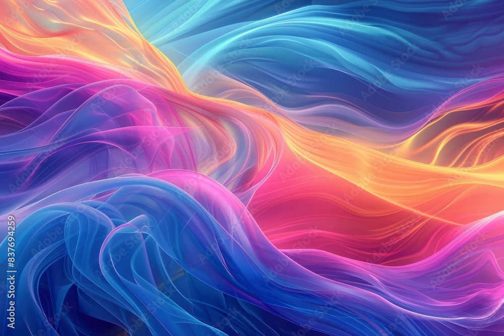 Abstract Wave Background Whit Pastel Colors Abstract Liquid Lines Whit Vibrant Colors Smooth Wallpaper - generative ai Abstract Wave Background Whit Pastel Colors Abstract Liquid Lines Whit Vibrant Colors Smooth Wallpaper - generative ai