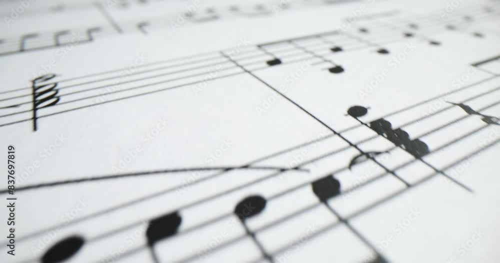 Sheet of musical notation for instrumental symphony concerts Sheet of musical notation for instrumental symphony concerts